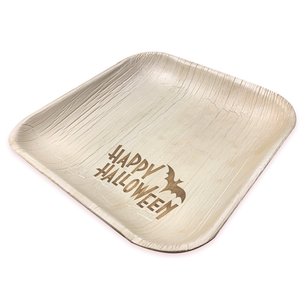 halloween leaf plate