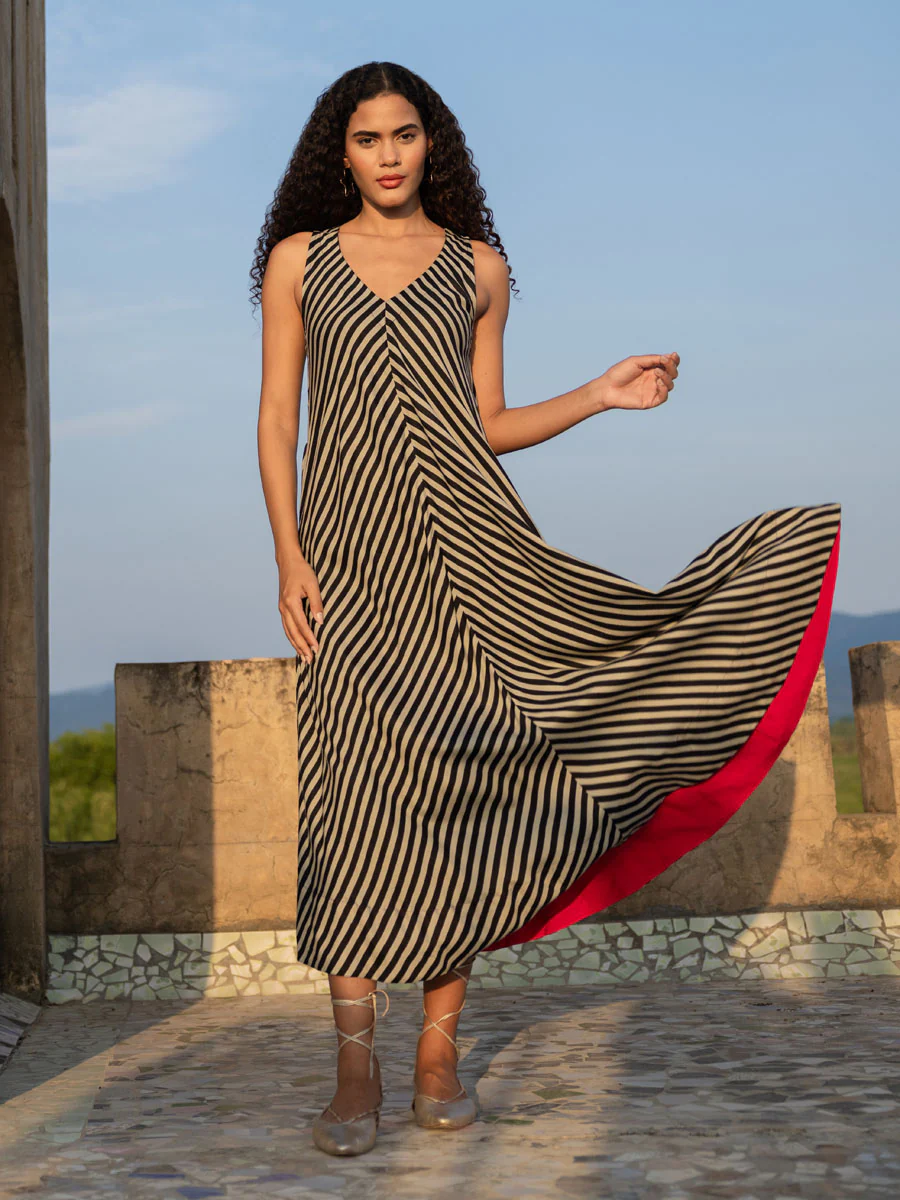 Robe longue en sergé Marrakech