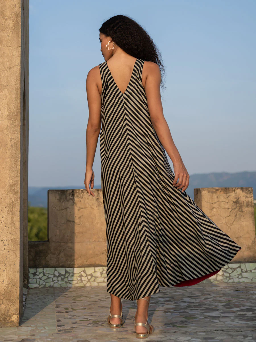 Robe longue en sergé Marrakech