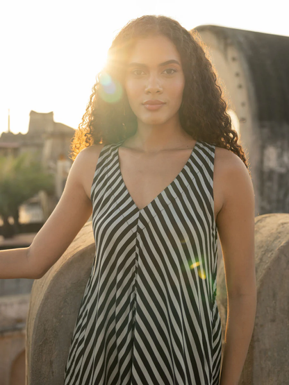 Robe longue en sergé Marrakech